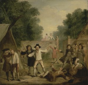 Hob védelme, 1725 körül (olaj, vászon)