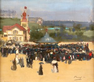 A kék magyarok, 1888 alkotó: John Lavery