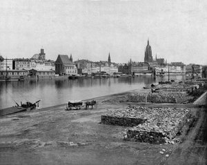 Frankfurt a Mein mellett, Németországban, kb. 1900 (f/w fotó)