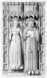 IV. Henrik és Navarrai Johanna királynő képmása a canterburyi katedrálisban, 1826