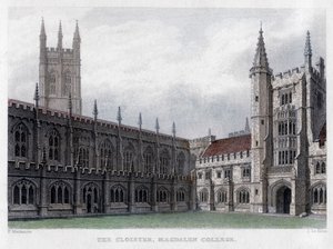The Cloister, Magdalen College, Oxford University, 19. század.