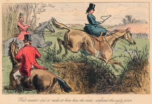 „Mit számít neki, hogyan lovagolt, összezavarta ezt a csúnya helyet”, 1865. Művészek: John Leech, Hablot Knight Browne. alkotó: John Leech, Hablot Knight Browne