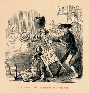 Otromba tréfa. II. Richárd letétele, c1860, c1860 alkotó: John Leech