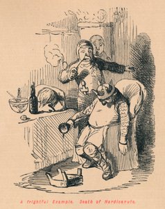 Félelmetes példa. Hardicanute halála, c1860, c1860 alkotó: John Leech