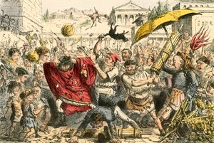 Appius Claudiust megbünteti a nép alkotó: John Leech