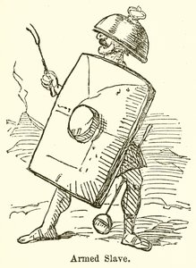 Fegyveres rabszolga (metszet) alkotó: John Leech