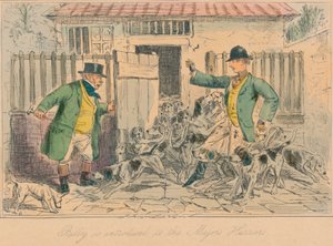 Billyt bemutatják a Majors Harriersnek, 1858 alkotó: John Leech