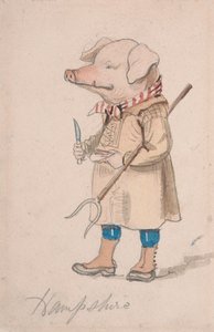 Hampshire megye karikatúrája alkotó: John Leech