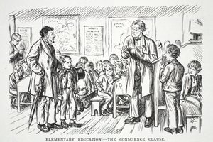 Alapfokú oktatás – a lelkiismereti záradék alkotó: John Leech