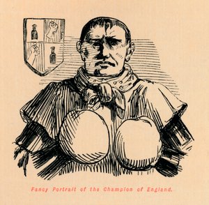 Anglia bajnokának díszes portréja, c1860, c1860 alkotó: John Leech