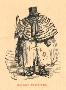 Hackney Coachman, 1897. alkotó: John Leech