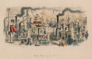 Hyde Park, ahogy lesz (színes metszet) alkotó: John Leech