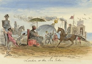 London at the Sea Side, pub.1844 alkotó: John Leech
