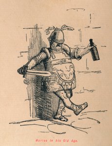 Marius öregkorában, 1852 alkotó: John Leech