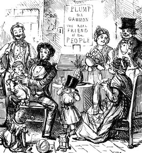 Egy első osztályú család tagjai együtt töltik az időt egy boltban alkotó: John Leech