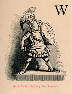 Mithridatész dacolva a rómaiakkal, 1852 alkotó: John Leech