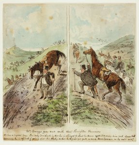 Mr. Briggs kimegy a Brighton Harriershez alkotó: John Leech