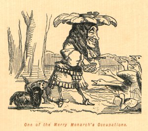 A Merry Monarchs egyik foglalkozása, 1897. alkotó: John Leech