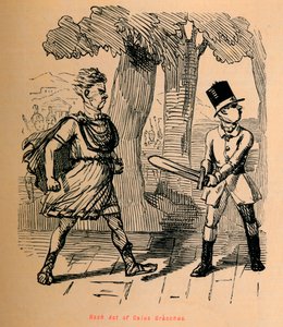 Gaius Gracchus kiütéses törvénye, 1852 alkotó: John Leech