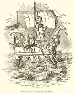 Római háborús ember, szűkös éremből alkotó: John Leech