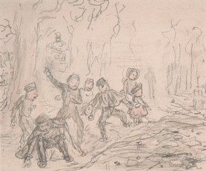 Hógolyózás alkotó: John Leech