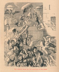 A libák kattanása által megmentett Citadella, 1852 alkotó: John Leech