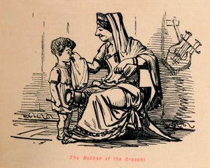 A Gracchi anyja, 1852 alkotó: John Leech