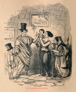Tib Gracchus vászonképe, 1852 alkotó: John Leech