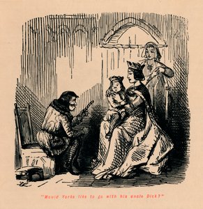 Szeretne Yorke a nagybátyjával, Dick-kel menni? alkotó: John Leech
