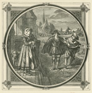 Nem akaró vadászkutyákkal nehéz nyulat fogni (metszet) alkotó: John Leighton