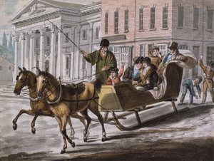 Téli jelenet Philadelphiában – Az Egyesült Államok Bankja a háttérben, 1811-kb. 1813.