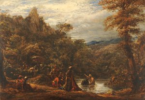 Eunuch keresztsége, 1835-45 alkotó: John Linnell