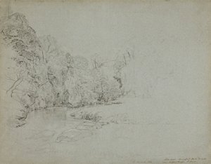 Pike Pool, Beresford Hall, Derbyshire alkotó: John Linnell