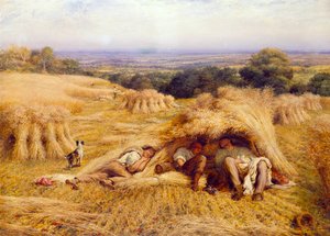 A déli pihenő, 1862 alkotó: John Linnell