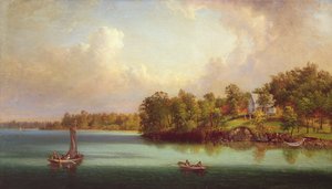 Nyári nap a tavon, 1880 körül