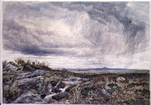 Záporos időjárás, Bettws-y-Coed alkotó: John Lloyd Bond