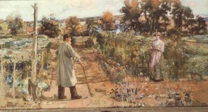 A kertben alkotó: John Lochead