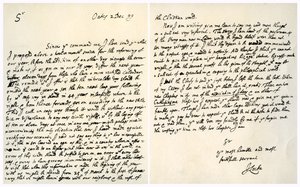 John Locke levele Hans Sloane-nek, 1699. december 2. alkotó: John Locke