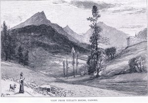 Kilátás Tizian házából, a The Magazine of Art 1893-ból, Cassell and Company alkotó: John MacWhirter