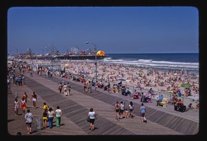 Boardwalk, strand, Casino Pier, Seaside Heights, New Jersey, USA