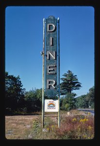 Diner tábla, Shrewsbury, Massachusetts, USA alkotó: John Margolies