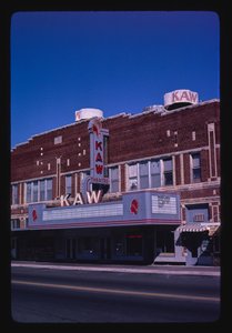 Kaw Színház, Washington Street, Junction City, Kansas, USA