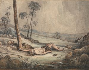 Káin és Ábel alkotó: John Martin