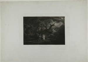 Krisztus megkísértve a vadonban alkotó: John Martin