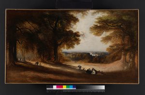 Táj: Kilátás a Richmond Parkban, 1850 alkotó: John Martin