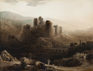 Holdfény - Chepstow Castle alkotó: John Martin