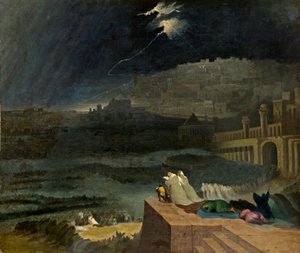 Ninive bűnbánata, 1840 körül alkotó: John Martin