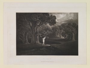 Sátán megkísérti Évát, 9. könyv, 780. sor, az „Elveszett paradicsom”-ból alkotó: John Martin