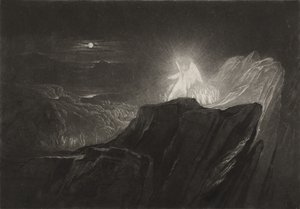 Az éjszakai paradicsomot őrző angyalok, 1827 körül (mezzotint) alkotó: John Martin