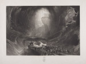 The Deluge, 1828 körül (wc papíron) alkotó: John Martin